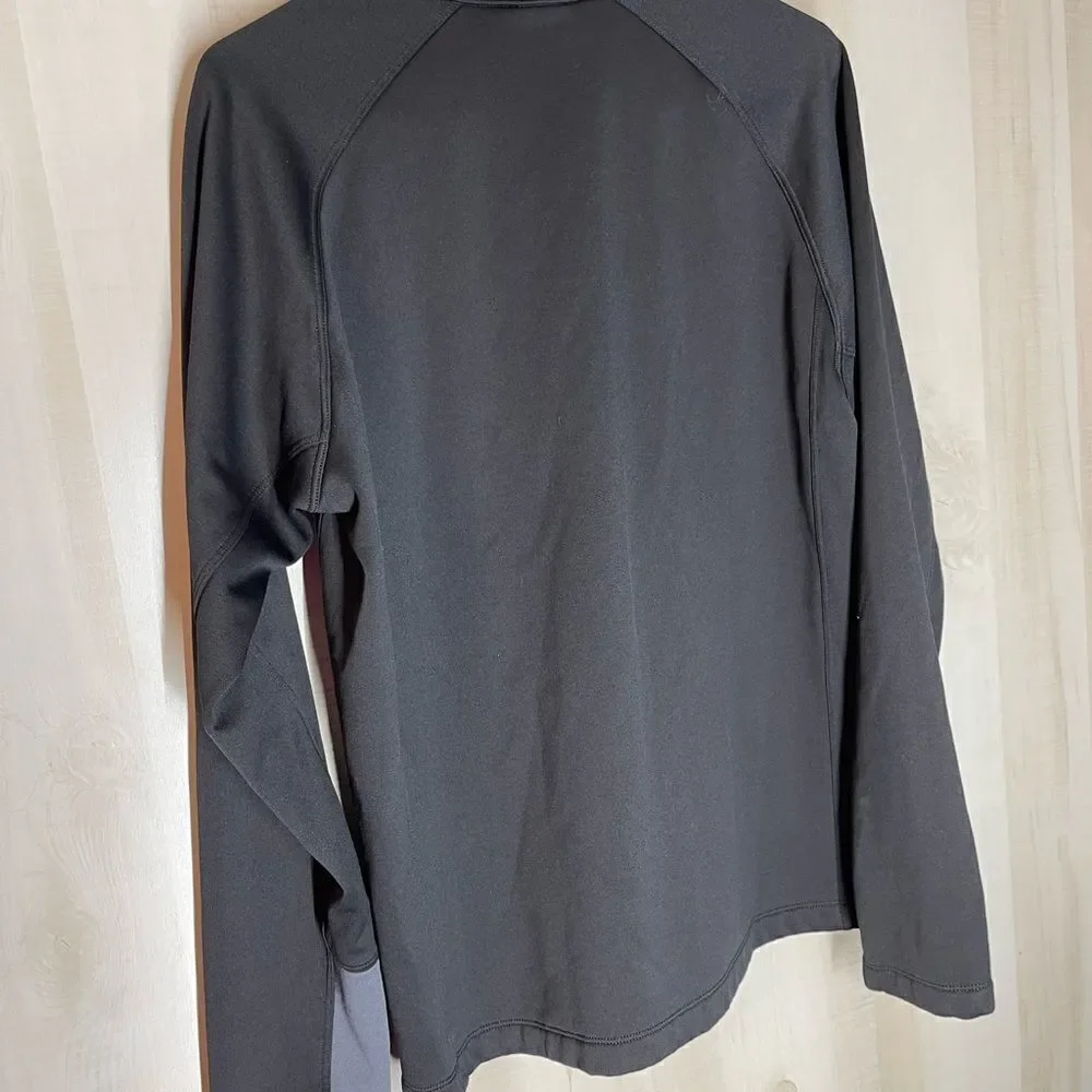The North Face Canyonlands black 1/2 zip long‎ sleeve pullover, size large